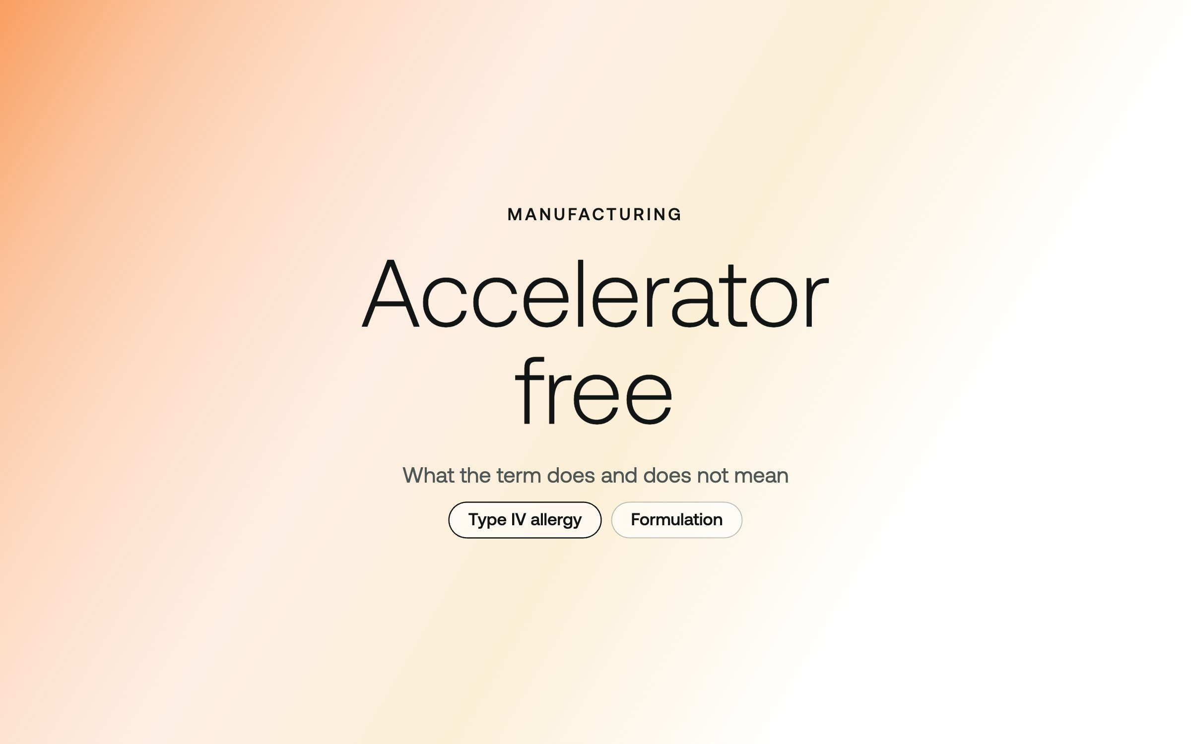 Chemical accelerators in glove production – and what accelerator-free really means – Eastwest Medico